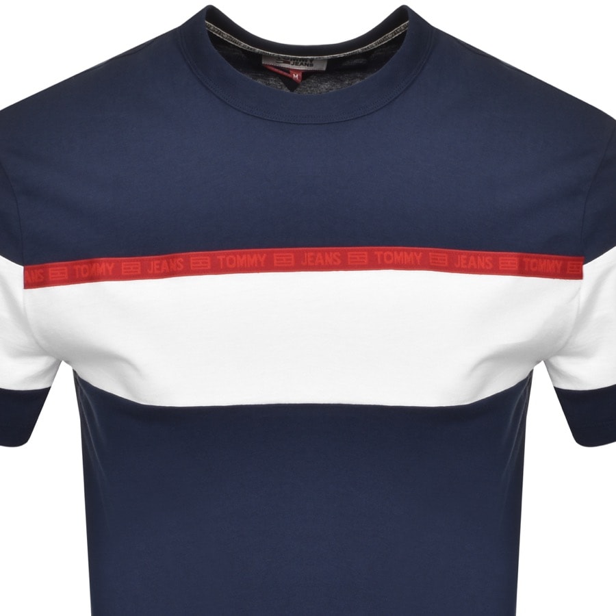 Alternative Image for ProductTommy Jeans Bold Stripe T Shirt Navy2